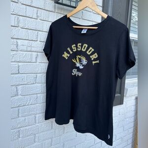 Black Missouri Tigers Short Sleeve T-Shirt